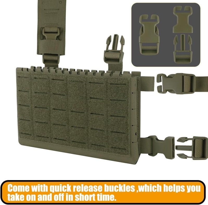 KRYDEX Laser Cut Shoulder Strap H Harness and Back Strap with Quick Release Buckles for MK3 MK4 MK5 Chest Rig - Image 2